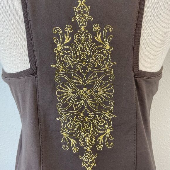 Old Navy Brown Athletic Tank Top Size L EUC - Picture 5 of 6